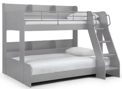 Domino Triple Sleeper Bed - Light Grey image