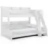 Domino Triple Sleeper Bed - White