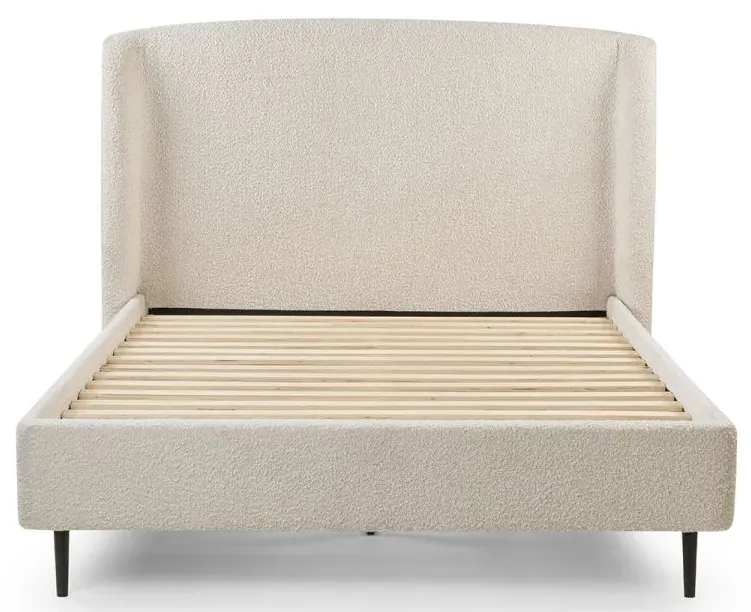 Eden Bed Frame - Ivory, Boucle