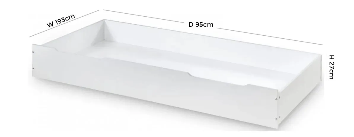 Ellie Underbed Drawer - White