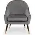 Elliot Fabric Armchair - Grey
