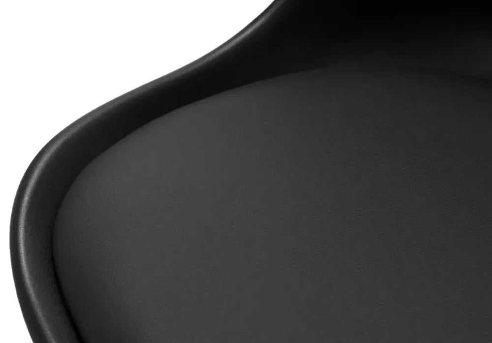 Erika Office Chair - Black, Faux Leather