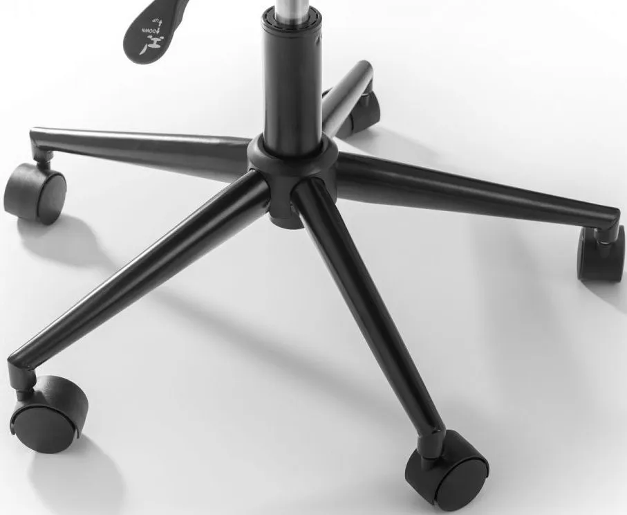 Erika Office Chair - Grey, Faux Leather