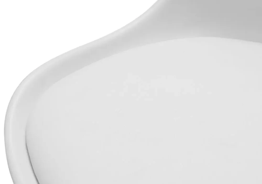 Erika Office Chair - White, Faux Leather