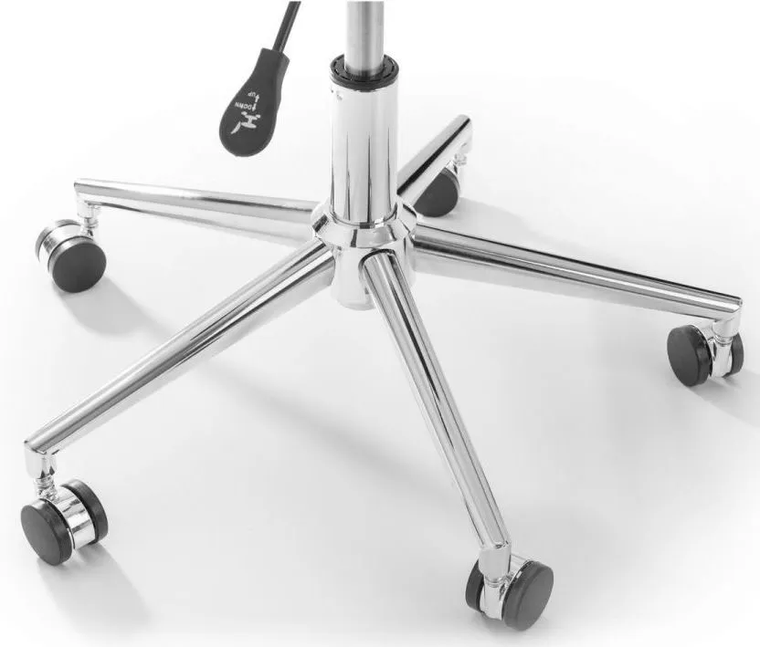 Erika Office Chair - White, Faux Leather