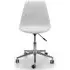 Erika Office Chair - White, Faux Leather