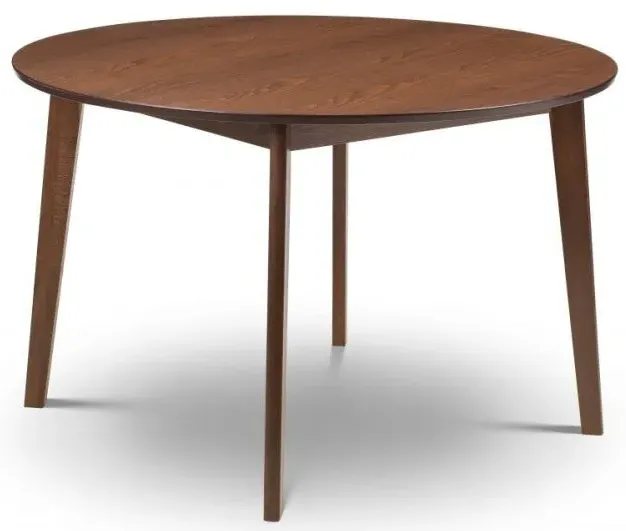 Farringdon 4-Seater Round Dining Table - Walnut