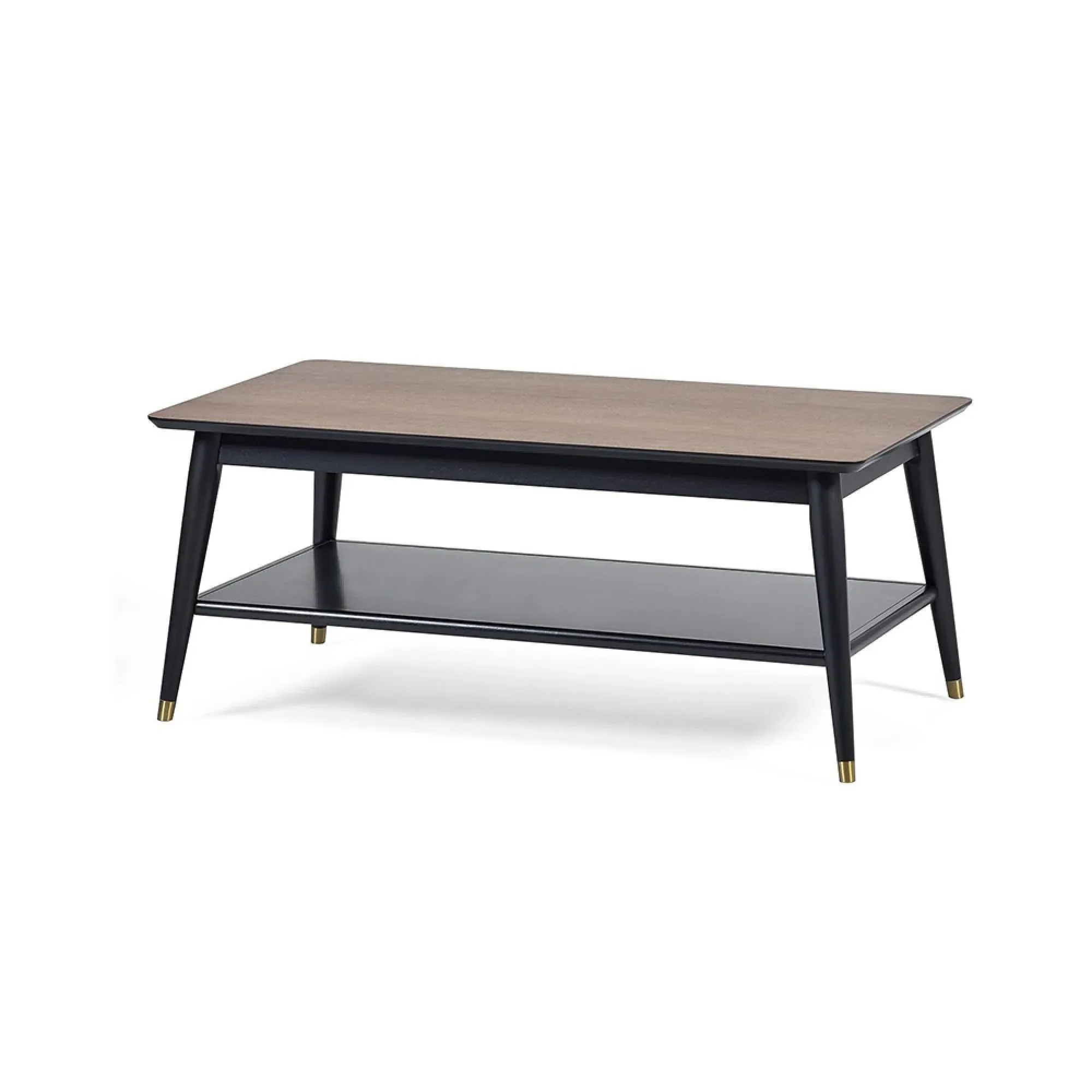 Findlay 110cm Coffee Table with Shelf - Walnut