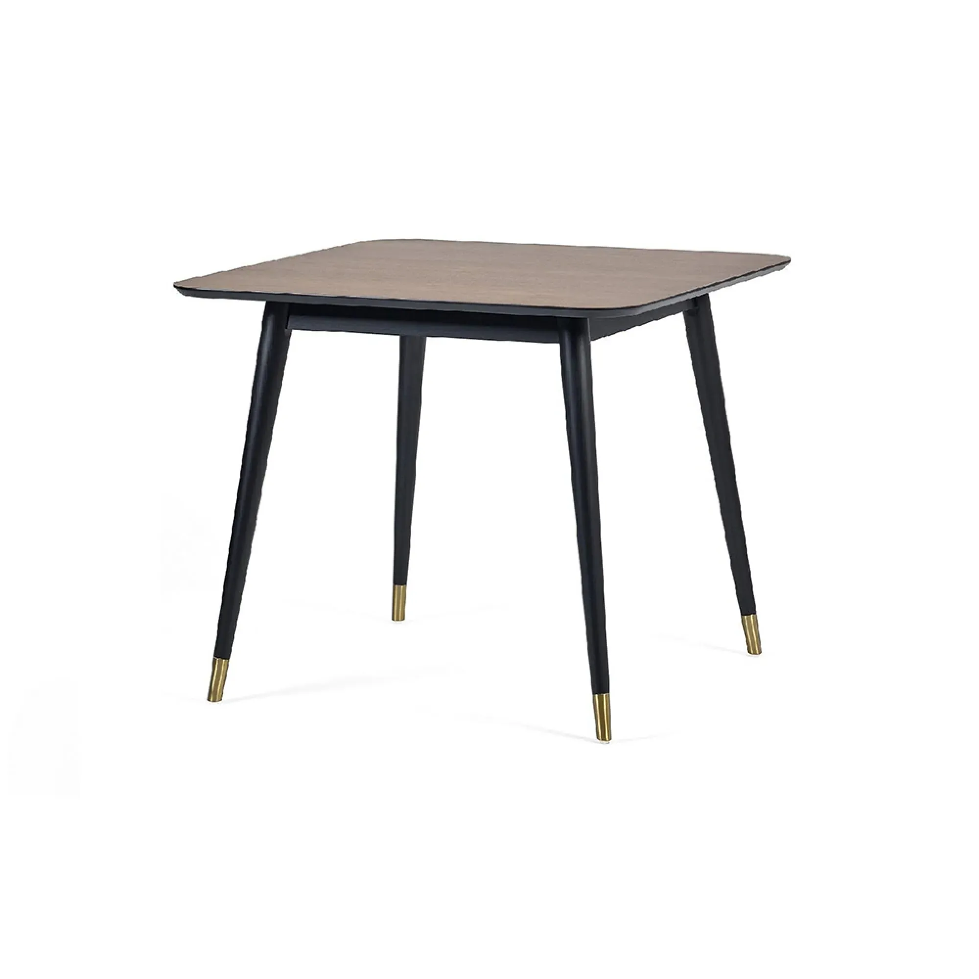 Findlay 4-Seater Square Dining Set with Hadid Chairs - Walnut