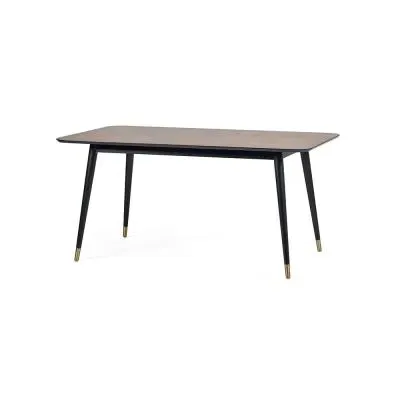 Findlay 6-Seater Dining Table - Walnut, Black