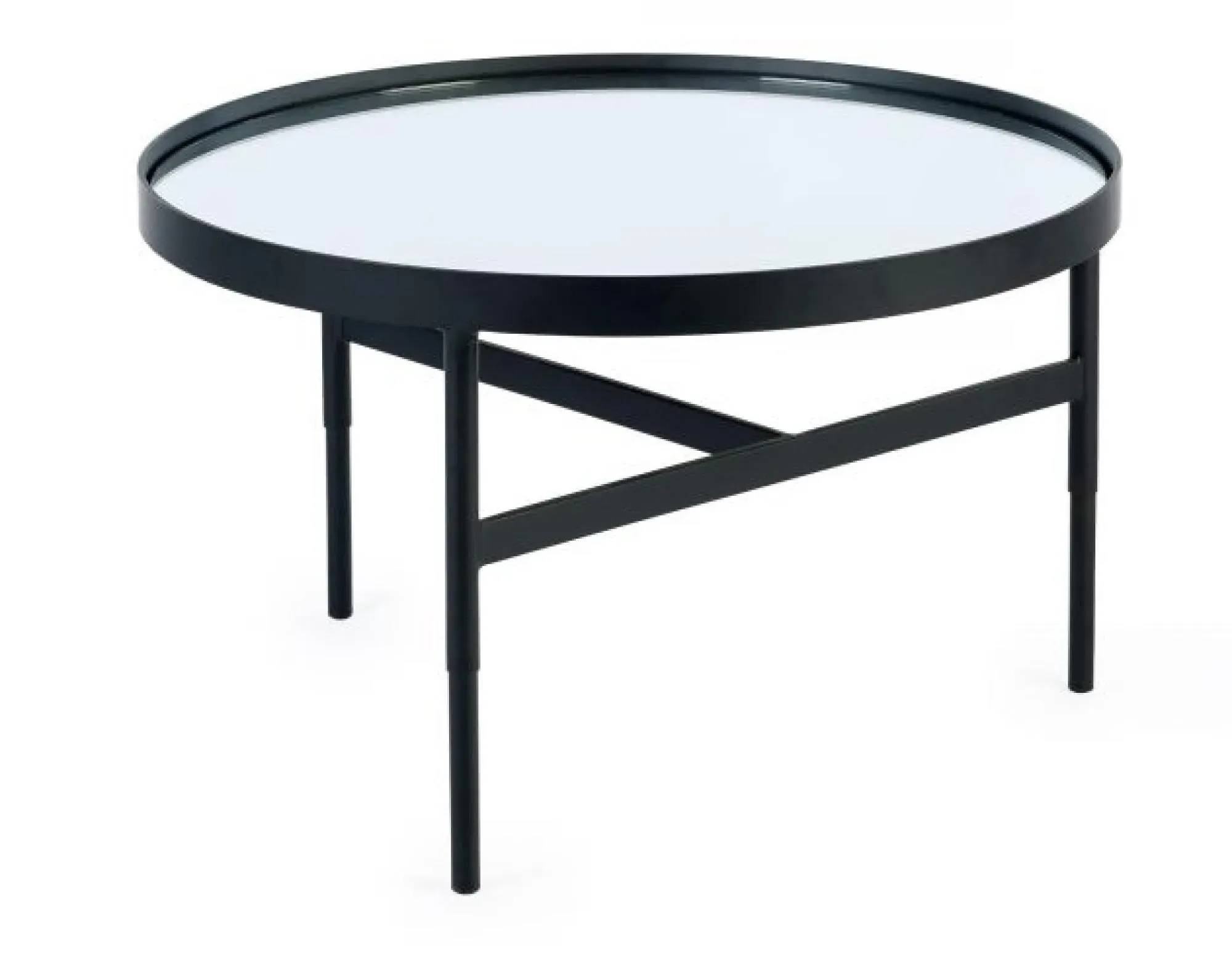 Franki Round Coffee Table - Black, Metal