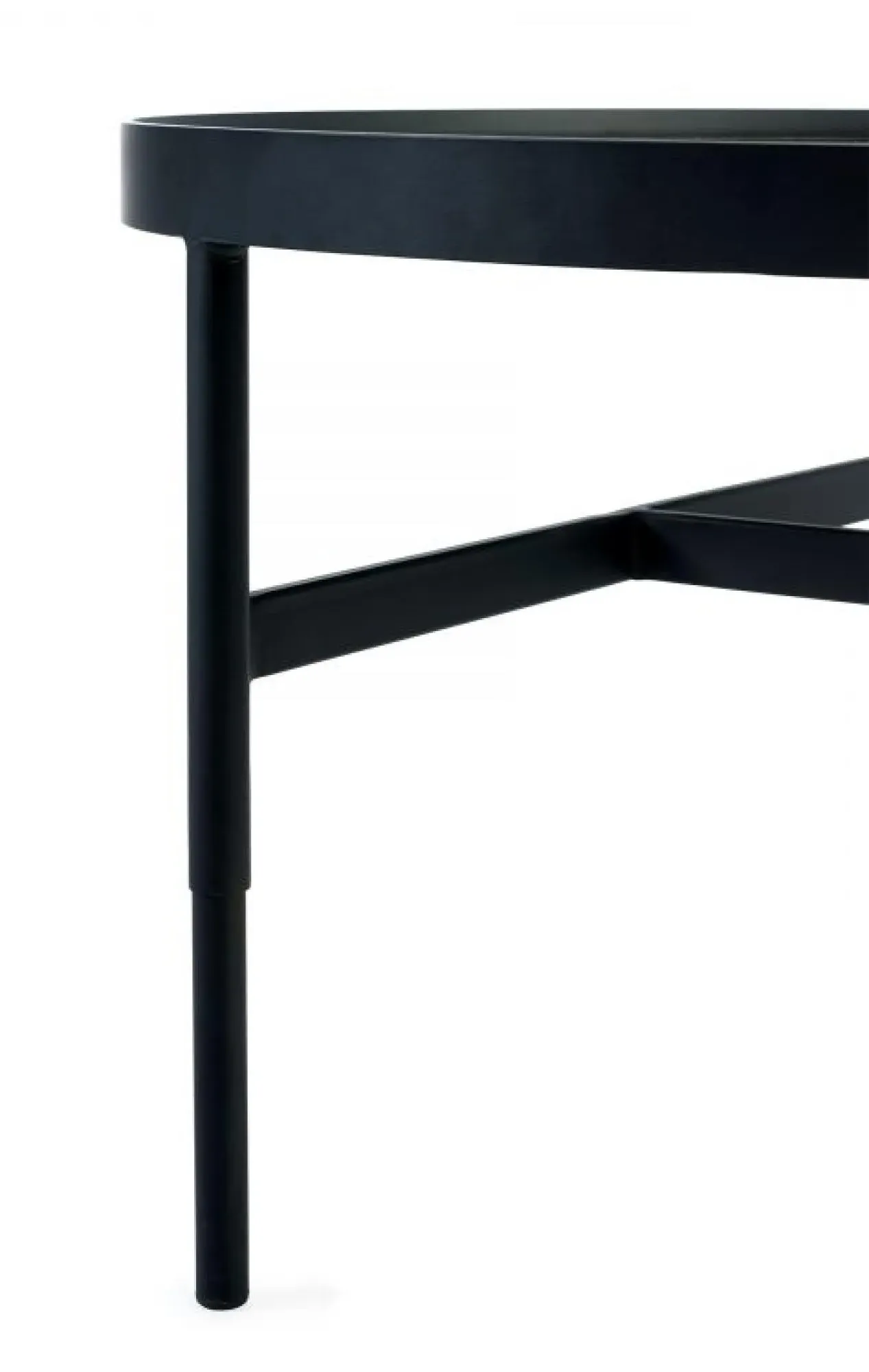 Franki Round Coffee Table - Black, Metal