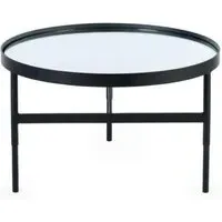 Franki Round Coffee Table - Black, Metal