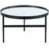 Franki Round Coffee Table - Black, Metal