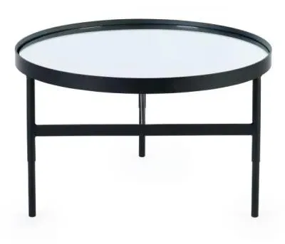 Franki Round Coffee Table - Black, Metal image