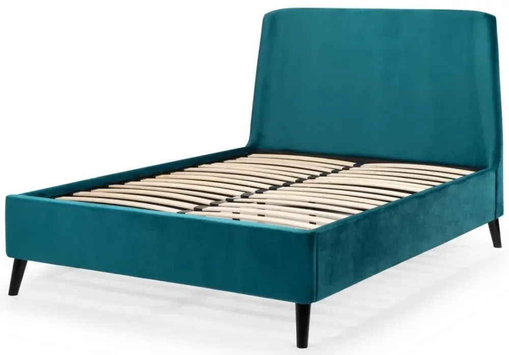 Frida Fabric Bed Frame - Teal