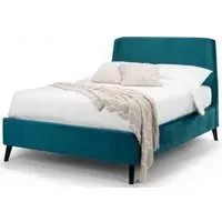 Frida Fabric Bed Frame - Teal