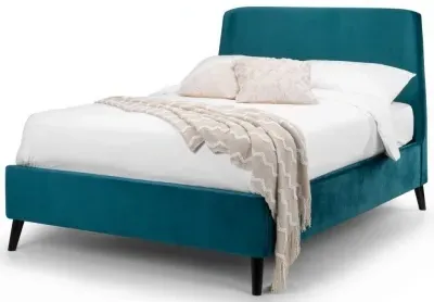 Frida Fabric Bed Frame - Teal