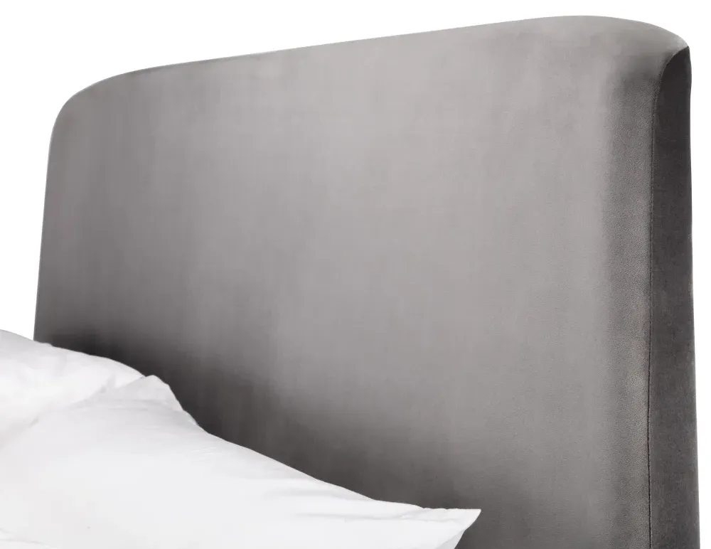 Frida Storage Ottoman Bed - Grey, Fabric