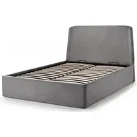 Frida Storage Ottoman Bed - Grey, Fabric