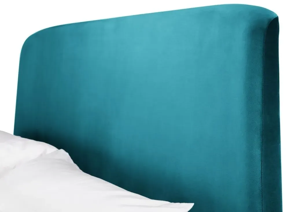 Frida Storage Ottoman Bed - Teal, Fabric