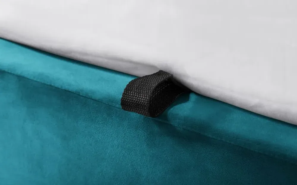 Frida Storage Ottoman Bed - Teal, Fabric