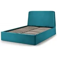 Frida Storage Ottoman Bed - Teal, Fabric
