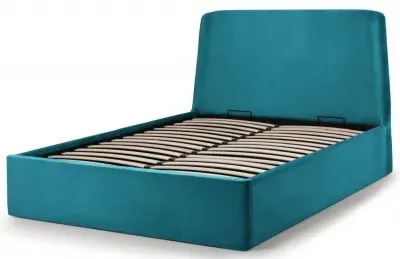Frida Storage Ottoman Bed - Teal, Fabric