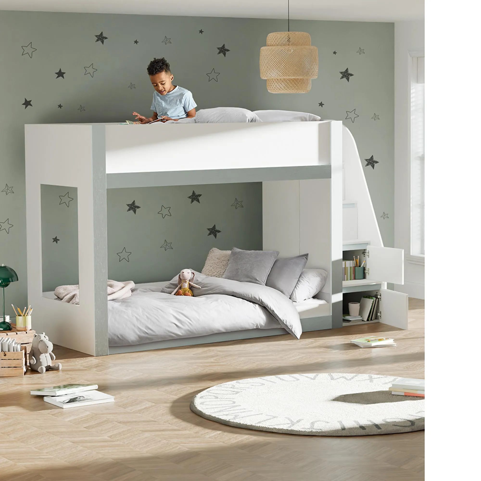 Gaia Bunk Bed - White