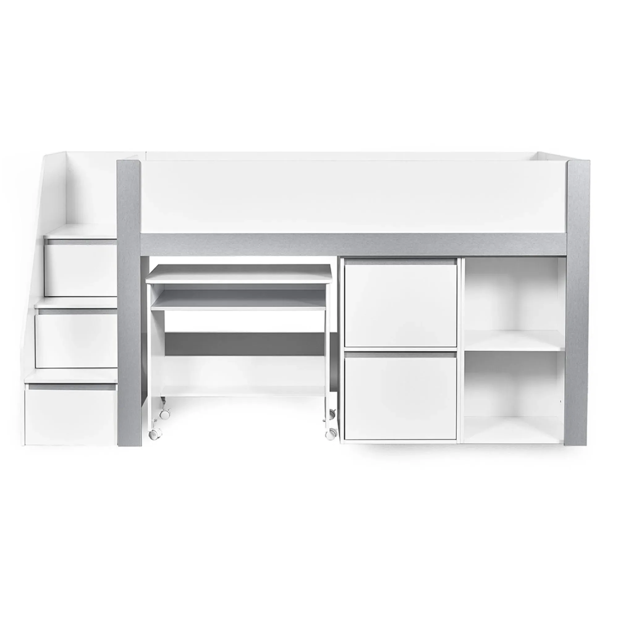 Gaia Midsleeper Bed - White