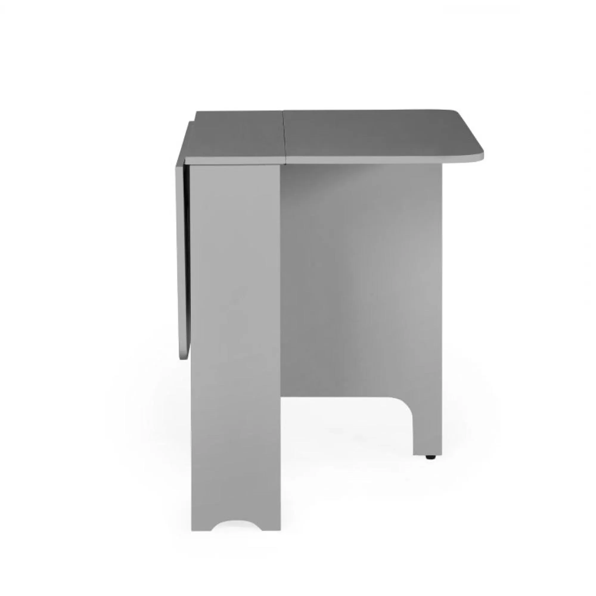 Gatan Gateleg 2-Seater Dining Set with 2 Chairs - Grey