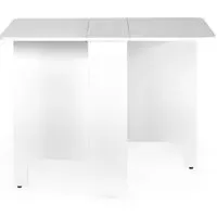 Gatan Gateleg 2-Seater Dining Set with 2 Chairs - White