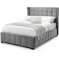 Gatsby Ottoman Storage Bed - Light Grey, Velvet