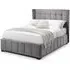 Gatsby Ottoman Storage Bed - Light Grey, Velvet
