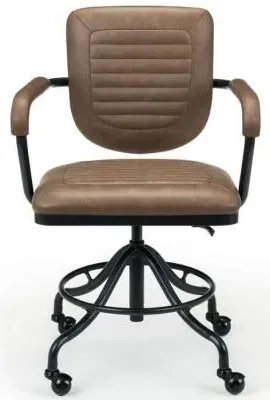 Gehry Office Chair - Brown, Faux Leather image