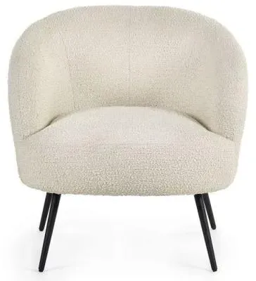 Gigi Accent Chair - Ivory, Boucle Fabric image