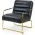 Giorgio Armchair - Black, Faux Leather