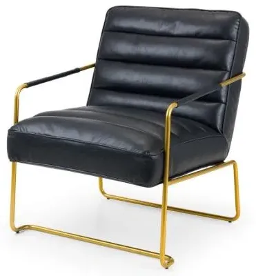 Giorgio Armchair - Black, Faux Leather image