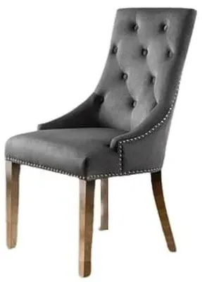 Gladstone Dining Chair Set of 2 - Grey, Fabric