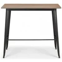 Grafton Bar Table - Mocha, Elm Wood