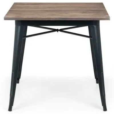 Grafton Square Bar Table - Mocha, Elm Wood