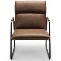 Gramercy Accent Chair - Brown, Leather