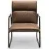 Gramercy Accent Chair - Brown, Leather
