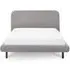 Hannah Boucle Fabric Bed - Grey
