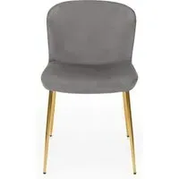 Harper Dining Chair Set of 2 - Grey, Fabric