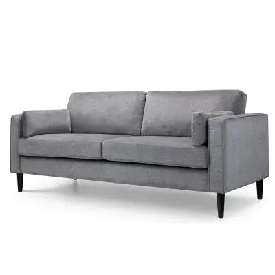 Hayward 3-Seater Sofa - Dark Grey, Chenille