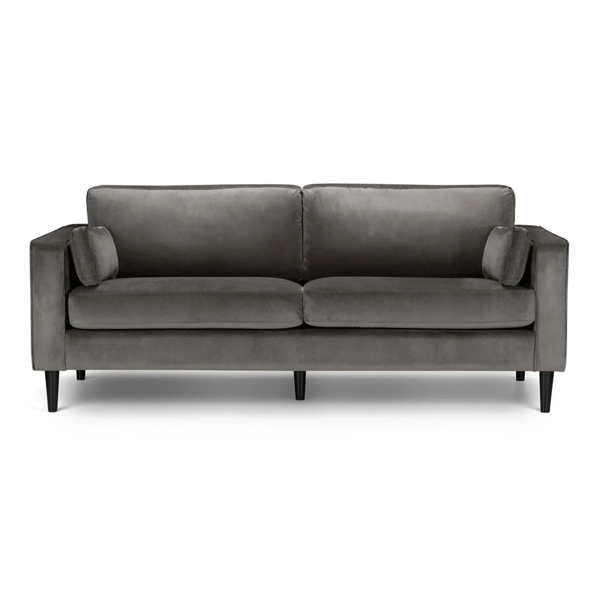 Hayward 3-Seater Sofa - Grey, Velvet
