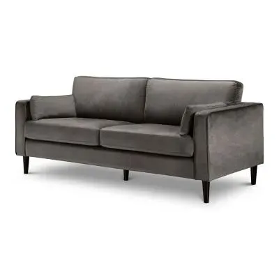 Hayward 3-Seater Sofa - Grey, Velvet image