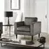 Hayward Armchair - Grey, Velvet