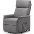 Helena Fabric Recliner Armchair - Grey, Velvet